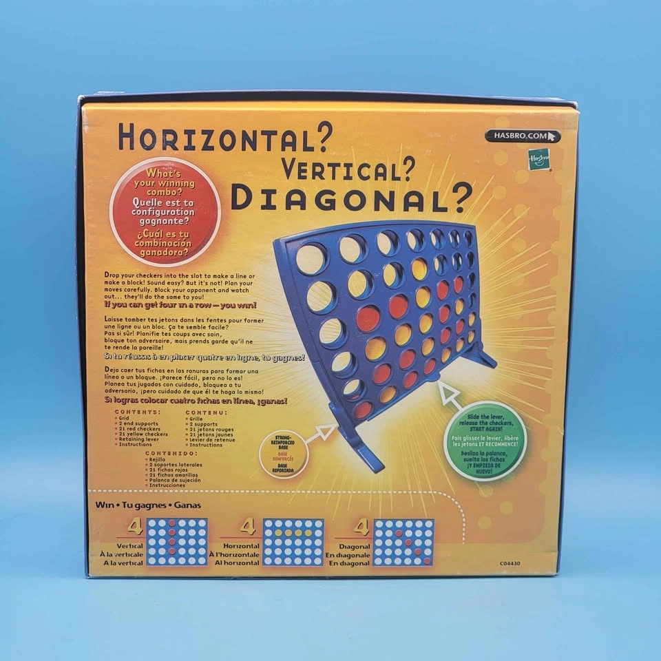 VGC Milton Bradley CONNECT 4 GAME with Box, 2 Players, 7+ - photo 4
