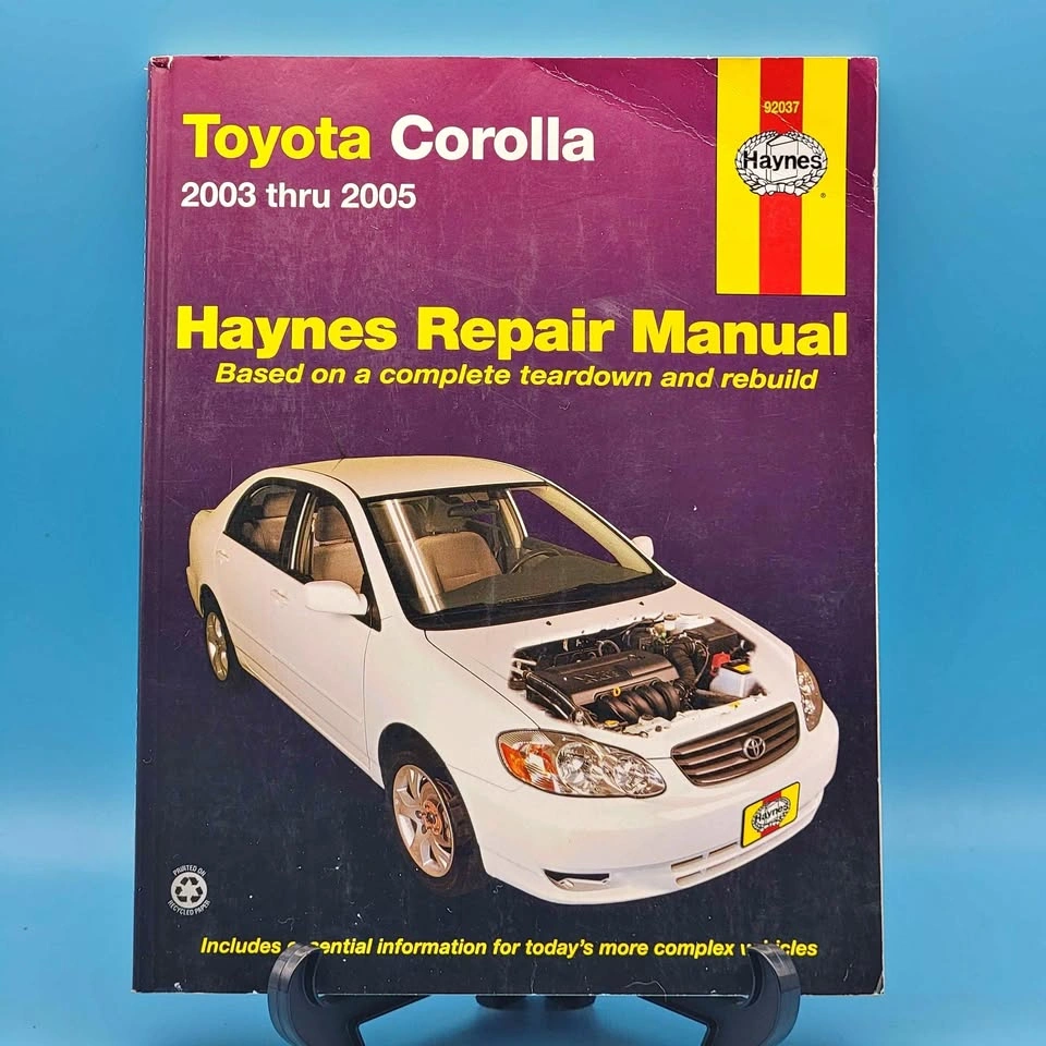 Haynes Repair Manual TOYOTA COROLLA 2003 thru 2005