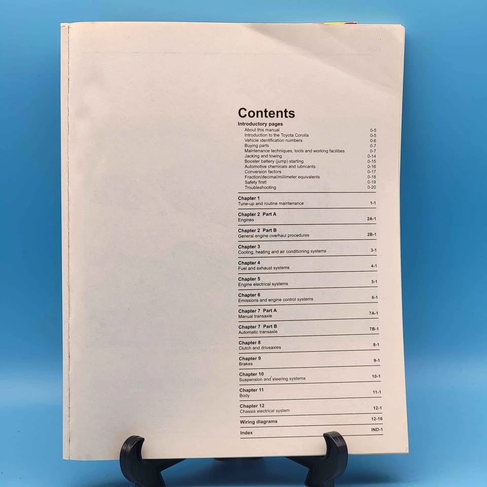 Haynes Repair Manual TOYOTA COROLLA 2003 thru 2005 - photo 2