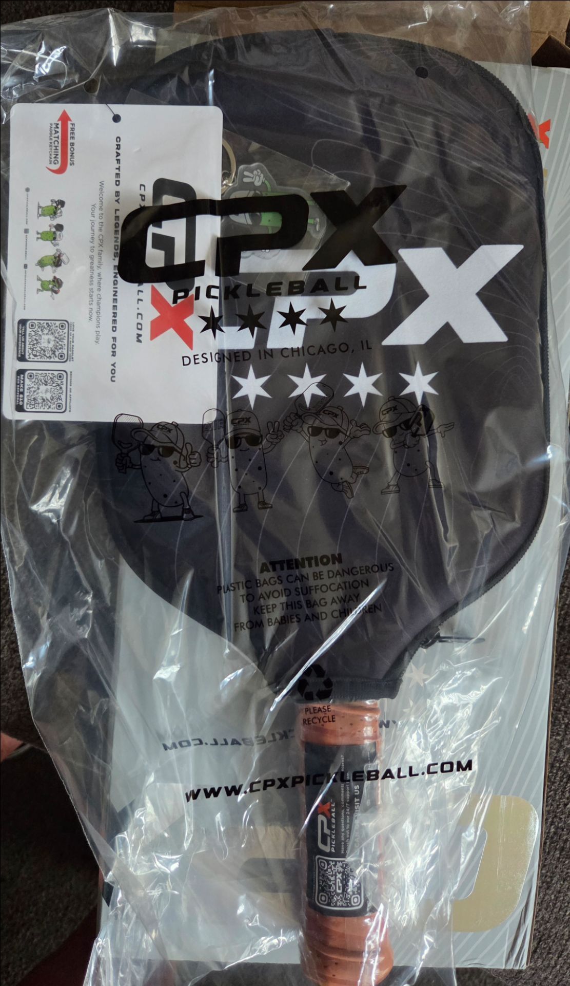 CPX Air Pickleball Paddle Raw T700 Carbon Fiber - photo 2