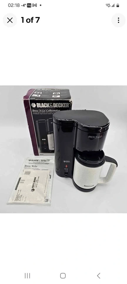 Black & Decker Brew 'N Go Coffeemaker with 16oz Travel Mug