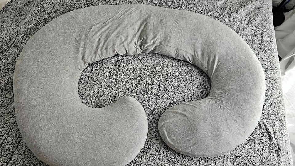 Pregnancy Pillow, Body Pillow, C-Shape Pillow - Grey