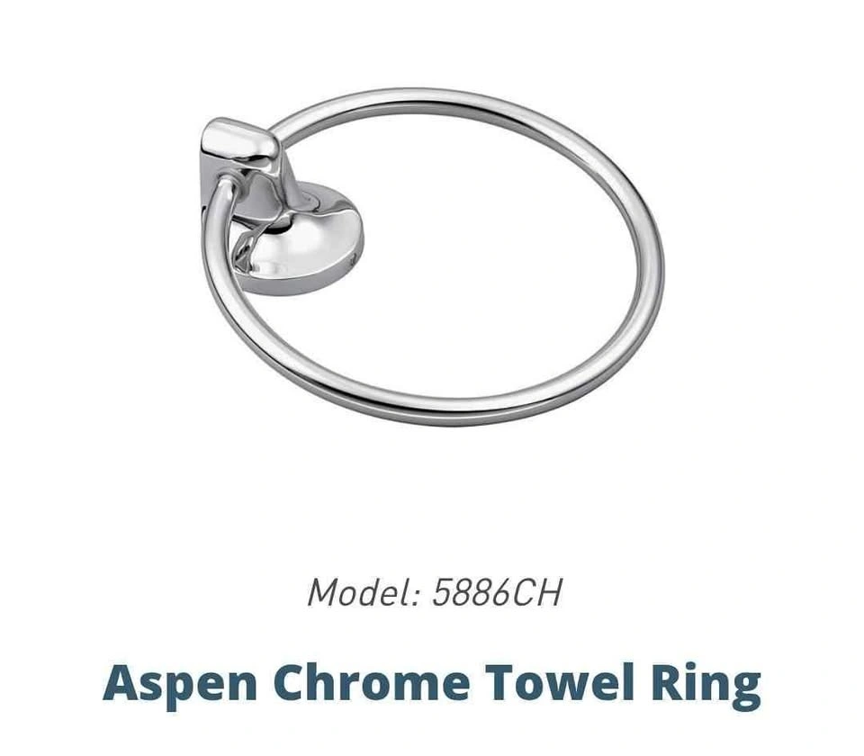 🥳NEW/SEALED🤩 Moen Aspen TOWEL RING, Chrome