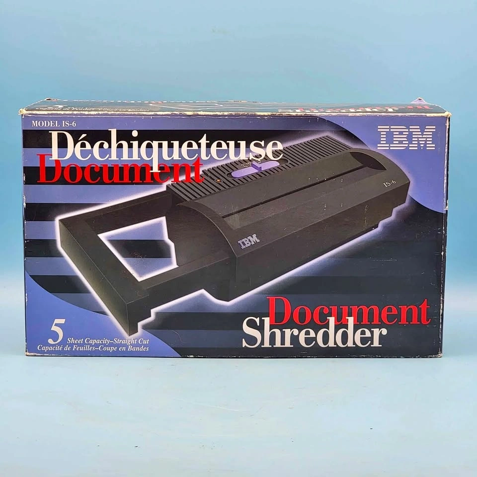 Vintage IBM (1999) IS-6 Document Shredder