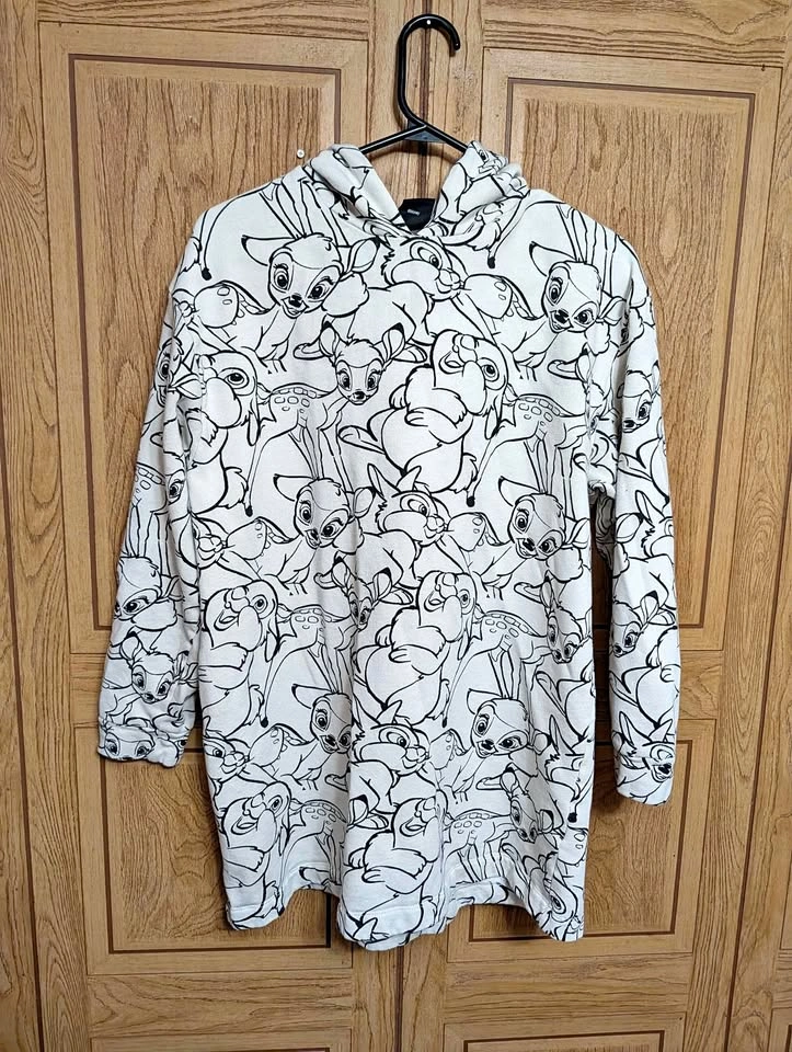 Zara x Disney Bambi All-Over Print Hoodie