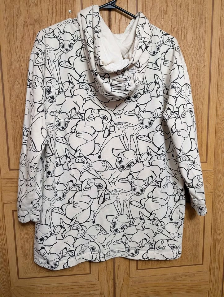 Zara x Disney Bambi All-Over Print Hoodie - photo 4