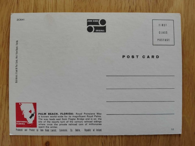 John Hinde Original Post Cards - Palm Beach, FL - photo 3