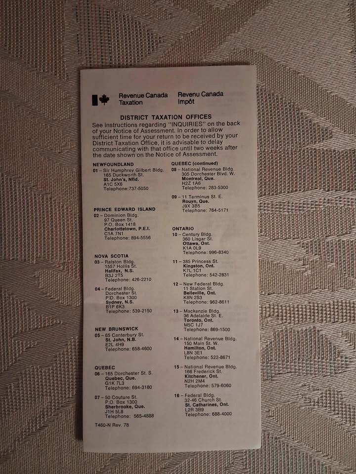Vintage 1978 Revenue Canada Taxation Pamphlet - photo 3