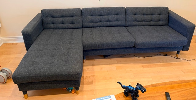Ikea Morabo sectional sofa with chaise