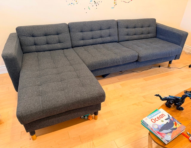 Ikea Morabo sectional sofa with chaise - photo 2