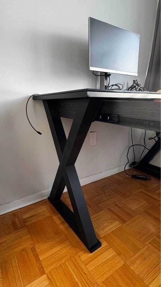 Montclair Glass Top Desk with Drawer, 47" - photo 3