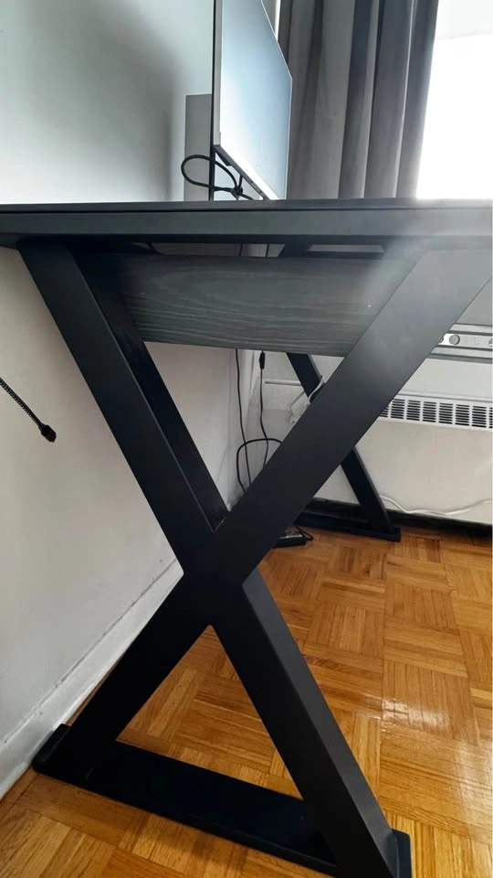 Montclair Glass Top Desk with Drawer, 47" - photo 4