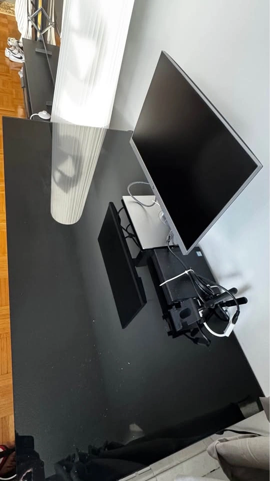 Montclair Glass Top Desk with Drawer, 47" - photo 5