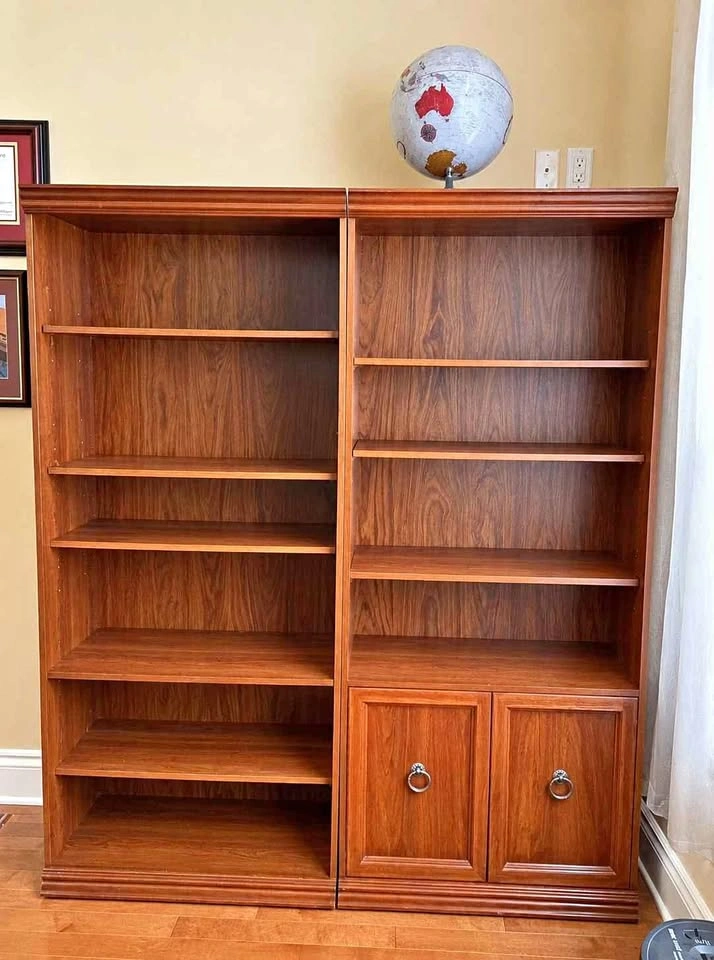 Bookshelves/ wall unit- set of 2 (71"x 30.5"x 16")