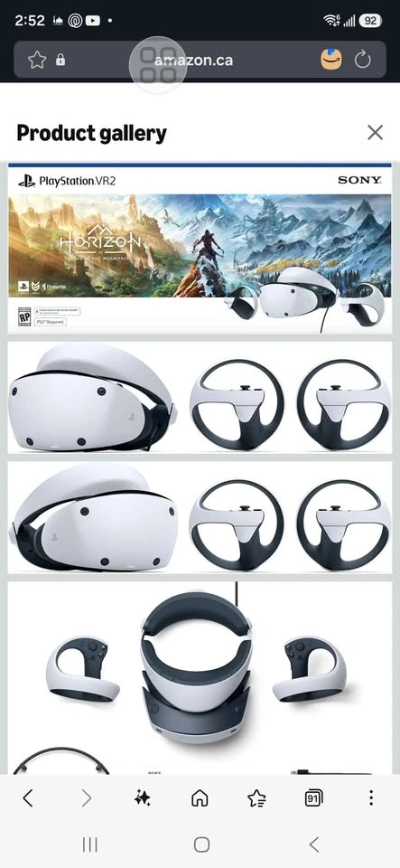 Sony PlayStation VR2 - Black Virtual Reality Headset - photo 2