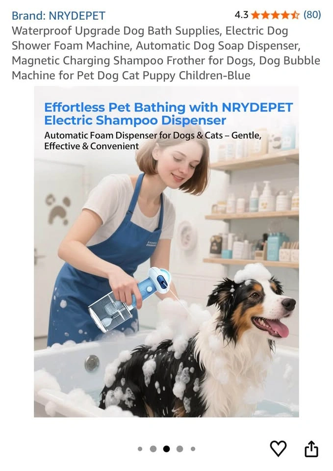 Pet Bubble Machine / Dog & Cat Shampoo Foamer - photo 5