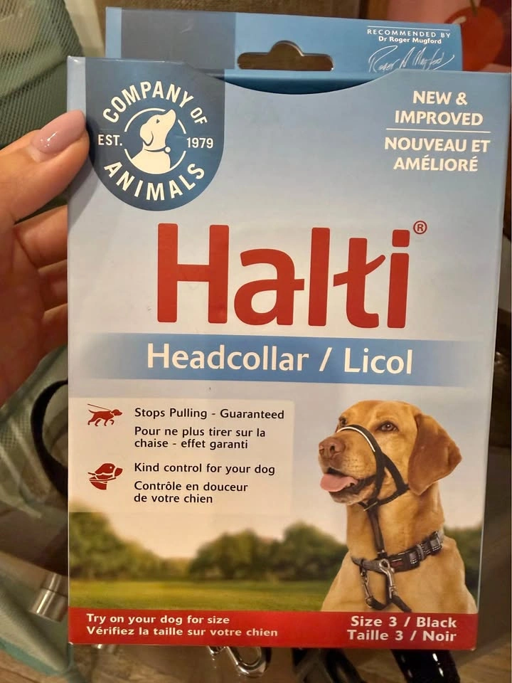 Halti Dog Headcollar – Size 3, Black