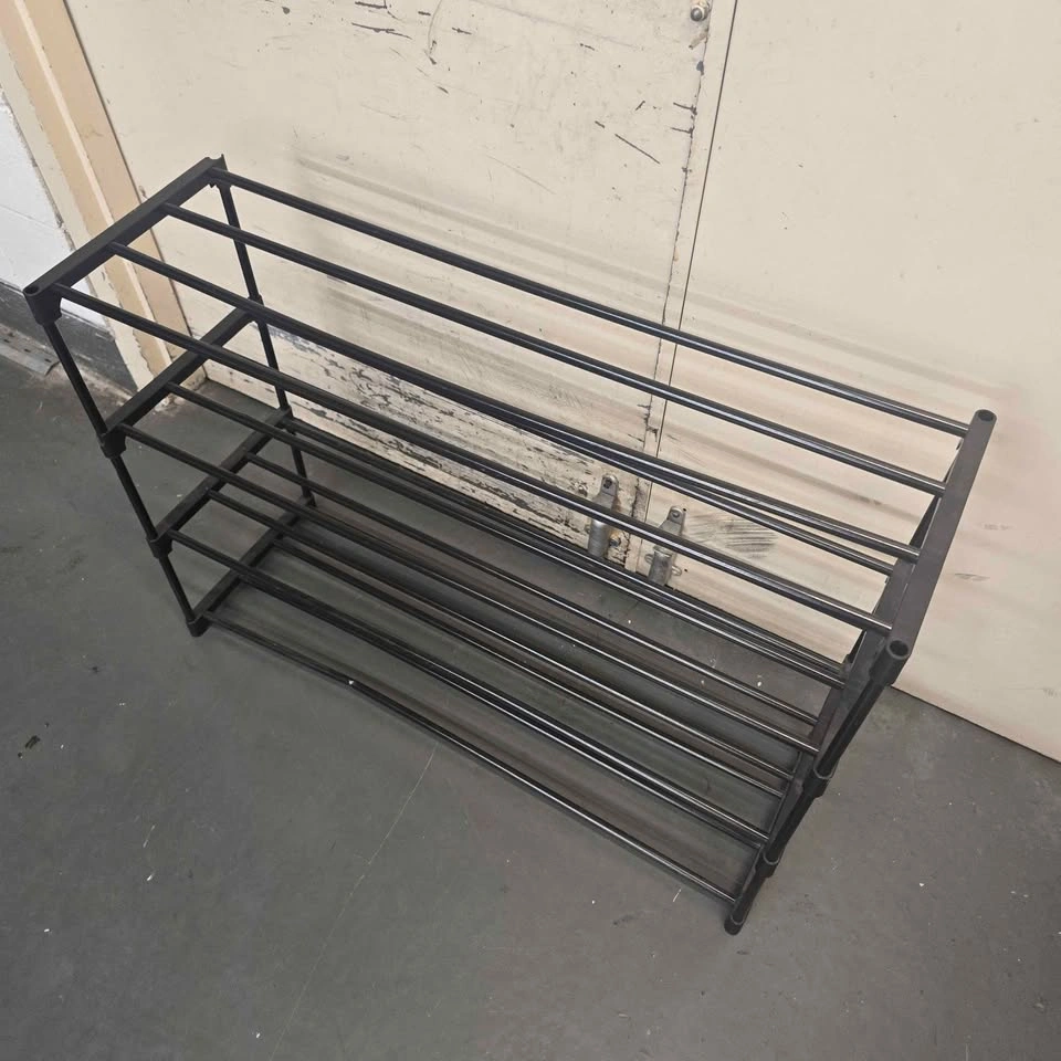 4-Tier Lightweight Metal Storage Rack – 92 × 30 × 66 cm - photo 2