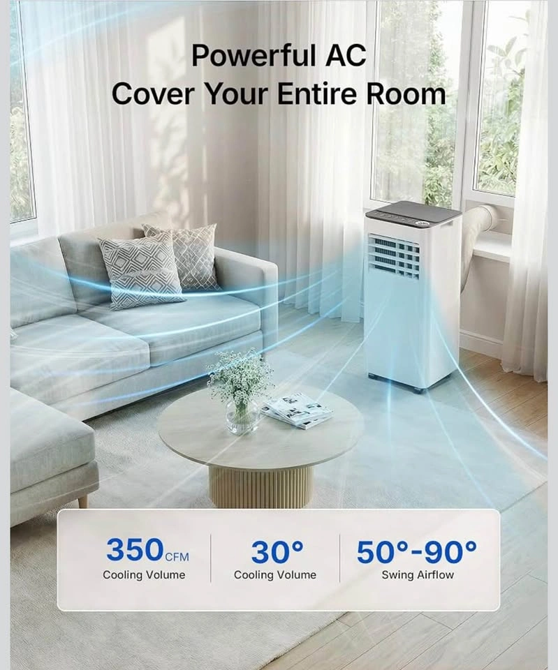 8000 BTU Portable Air Conditioner, 4-in-1 AC Unit - photo 4