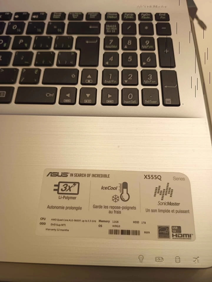 Asus X555Q AMD A10 16GB RAM 500GB SSD Windows 11 - photo 4