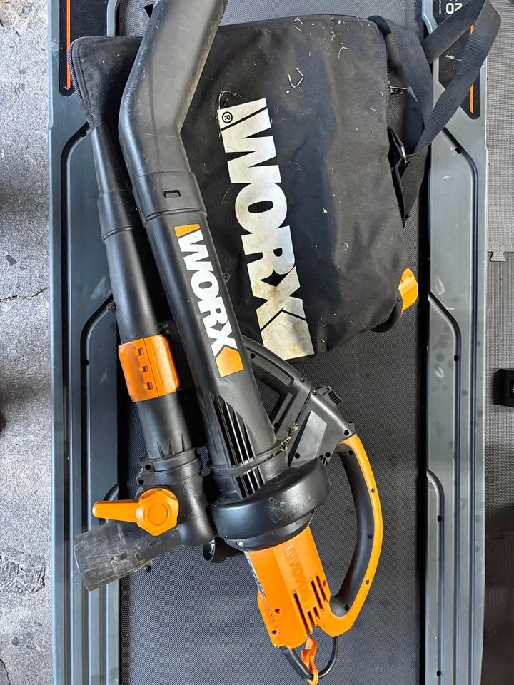 WORX WG522 Trivac 12 Amp 3-in-1 Electric Vacuum Blower/Mulcher