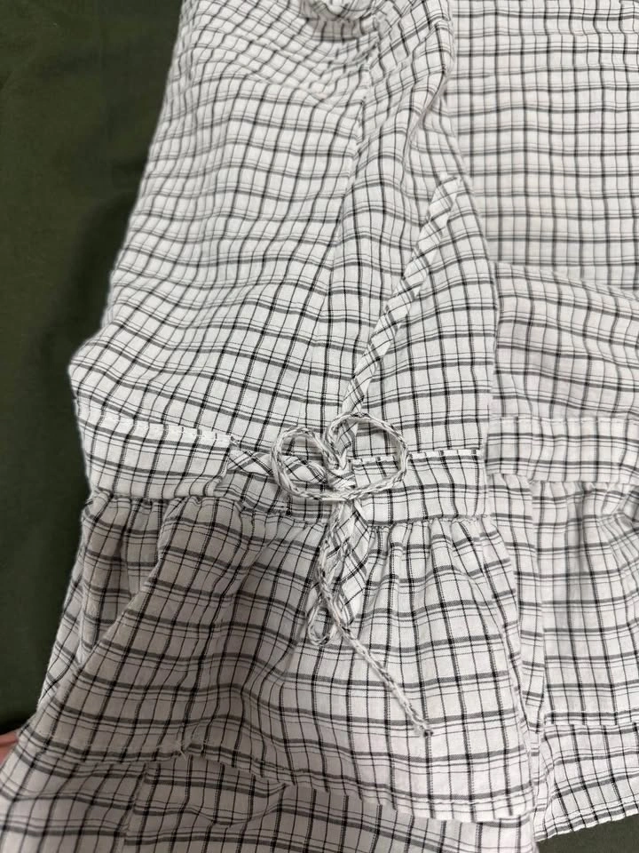 Checkered Peplum Camisole Top - photo 2