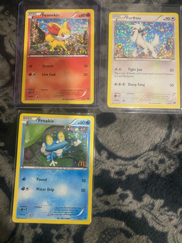 Pokémon McDonald’s 2013 Cards XY