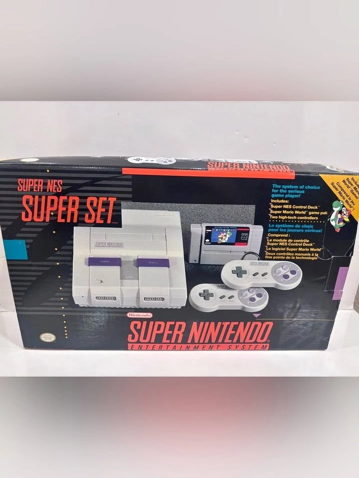 Super Nintendo SNES Super Set SNS-001 Original Box