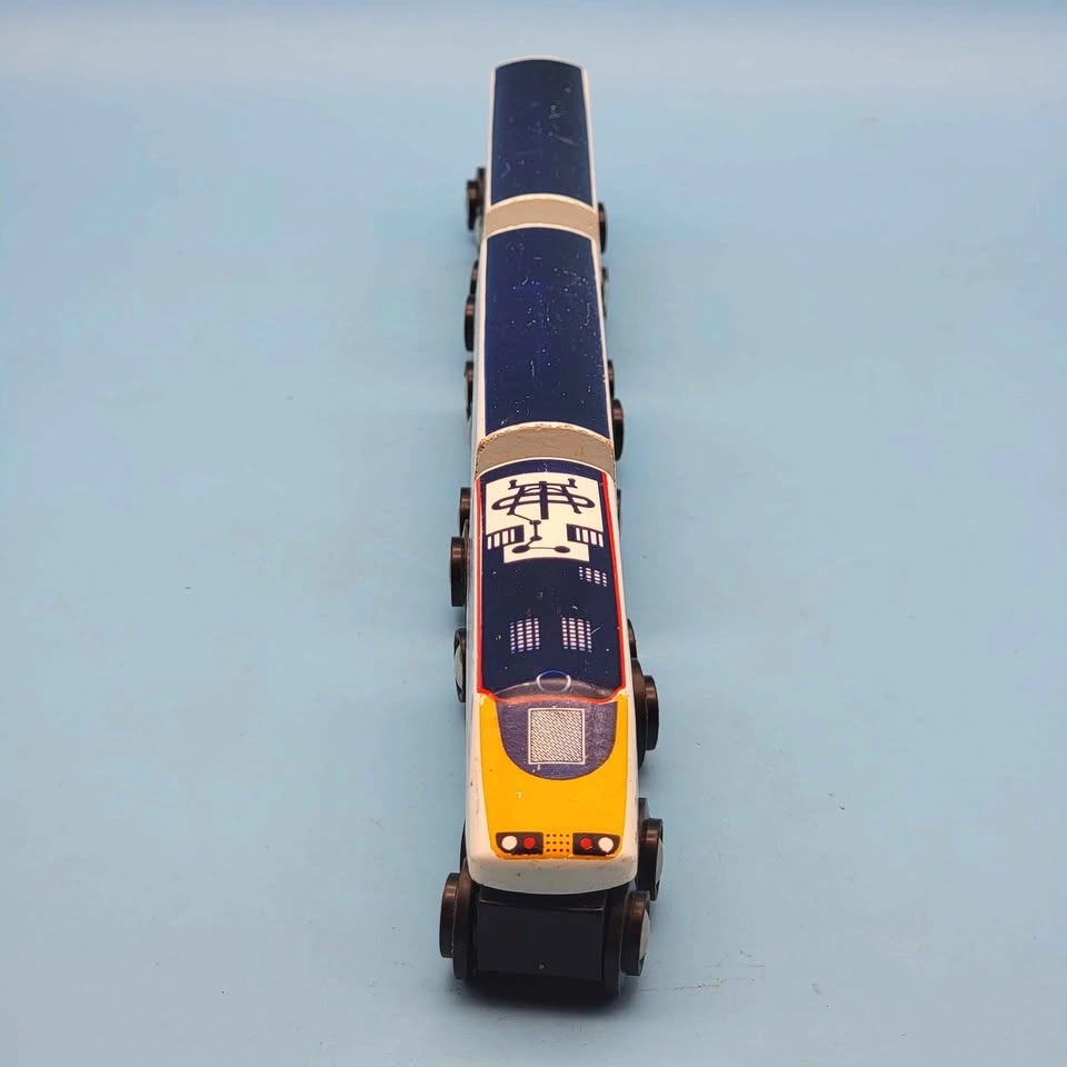 Brio (1999) EUROSTAR TRAIN 3 pcs Wooden Railway Made in Sweden - photo 2