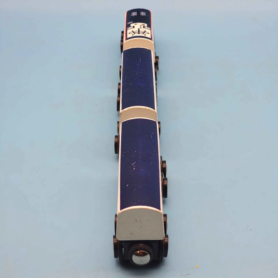 Brio (1999) EUROSTAR TRAIN 3 pcs Wooden Railway Made in Sweden - photo 4