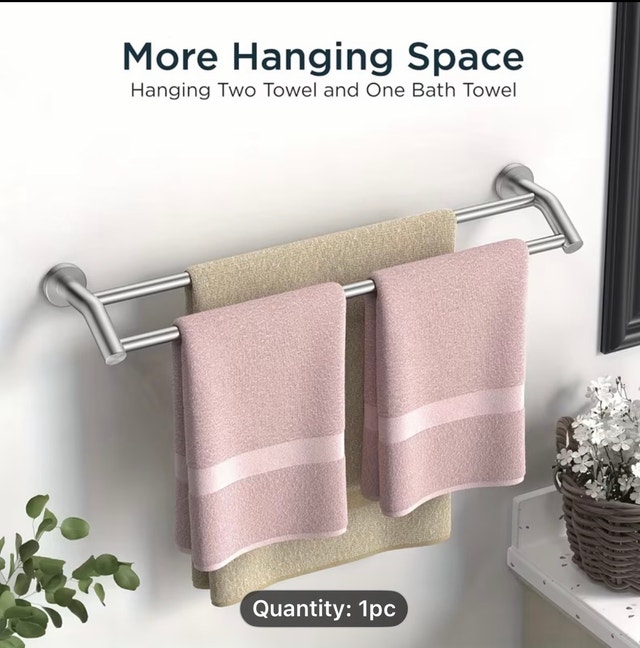 24" SS Double Towel Bar