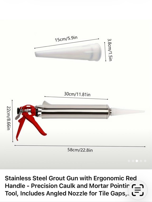 Stainless Steel Grout Application Gun - photo 2