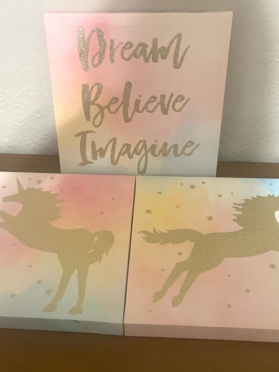 Unicorn Wall Art Canvas Set of 3 - photo 3
