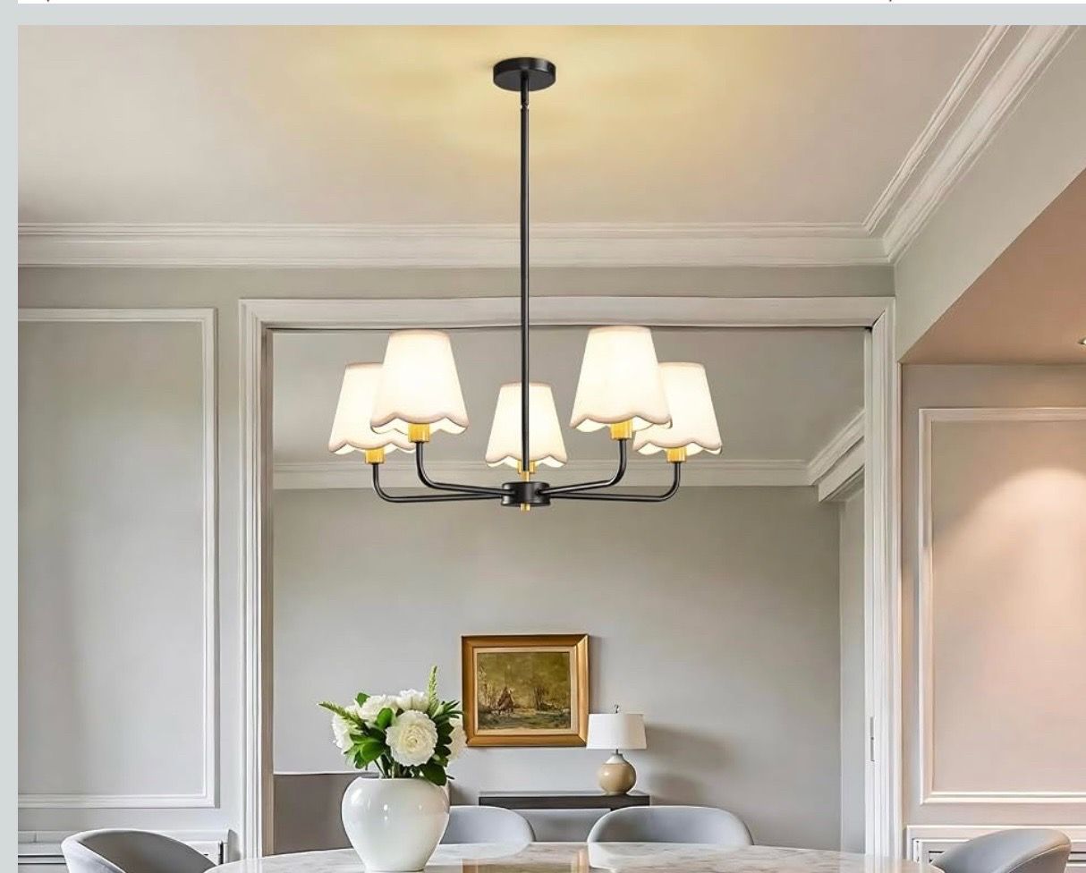 KAISITE Black Chandelier 5-Light - photo 2