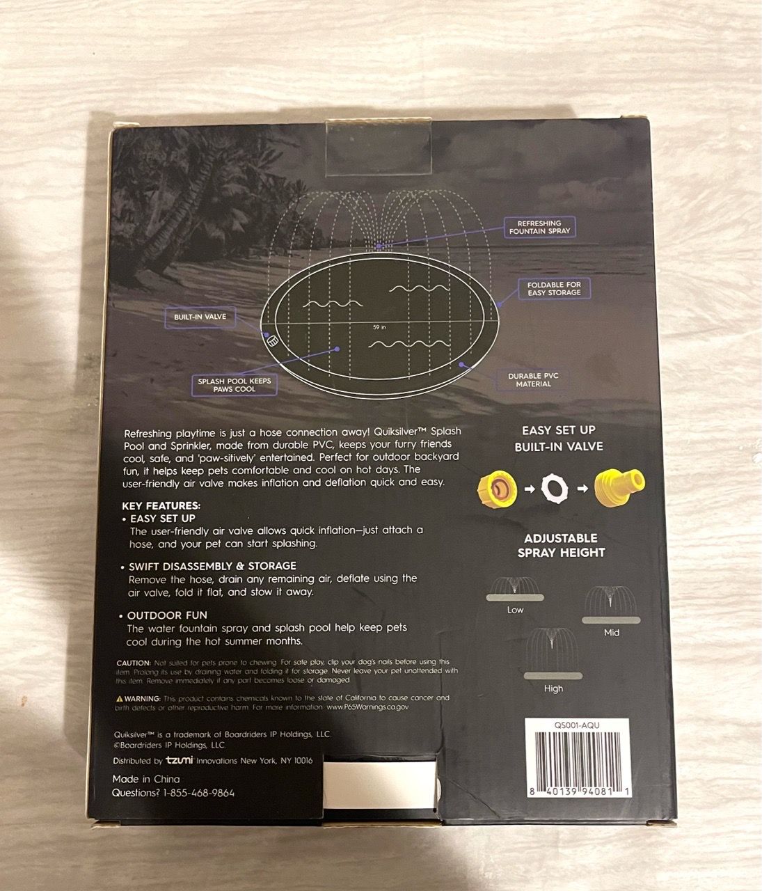 Quiksilver Splash Pool & Sprinkler Mat for Pets - photo 3