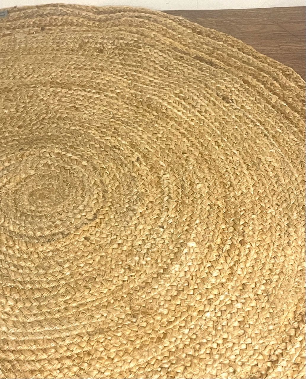 Round Braided Jute Area Rug 3FT - photo 2