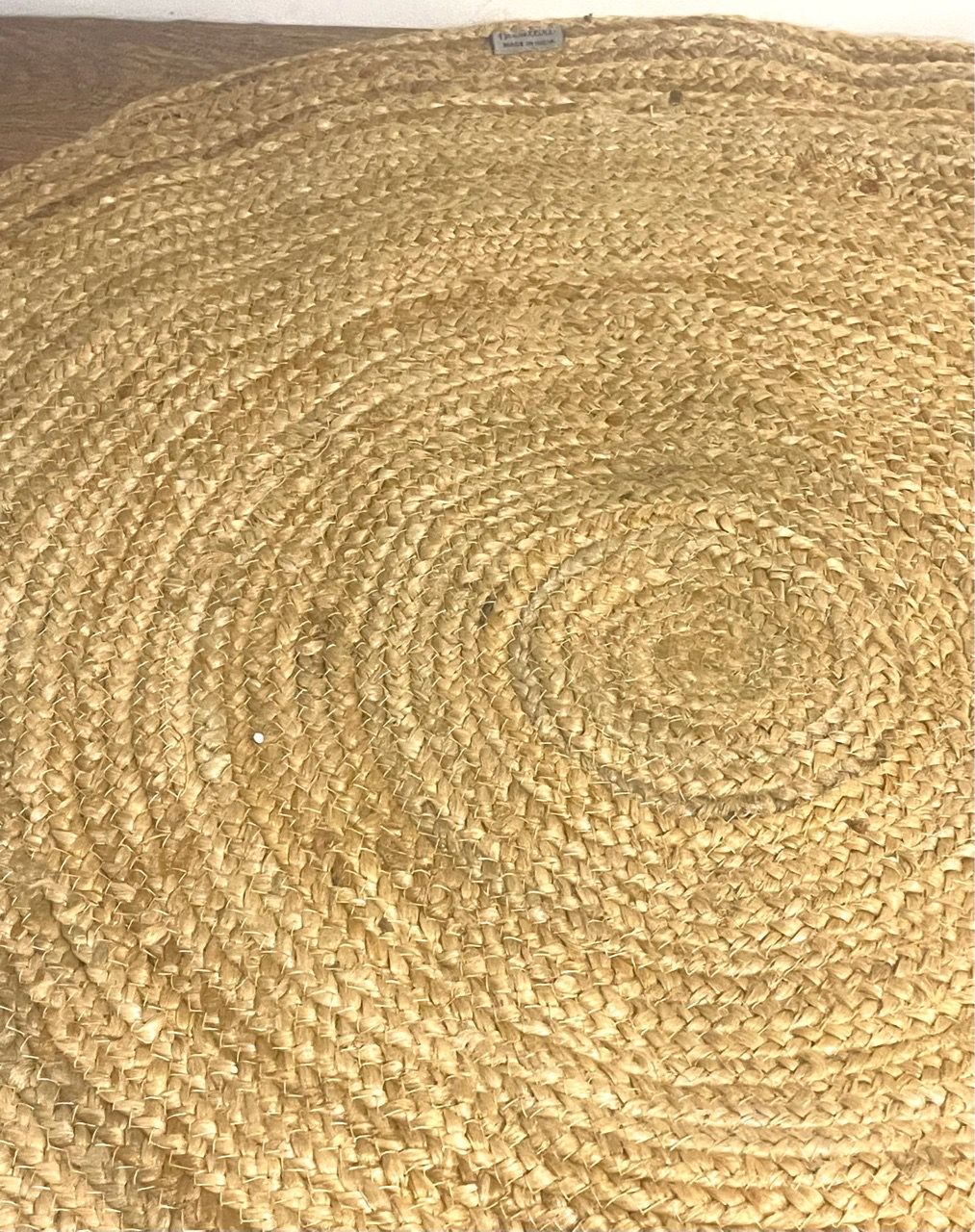 Round Braided Jute Area Rug 3FT - photo 3
