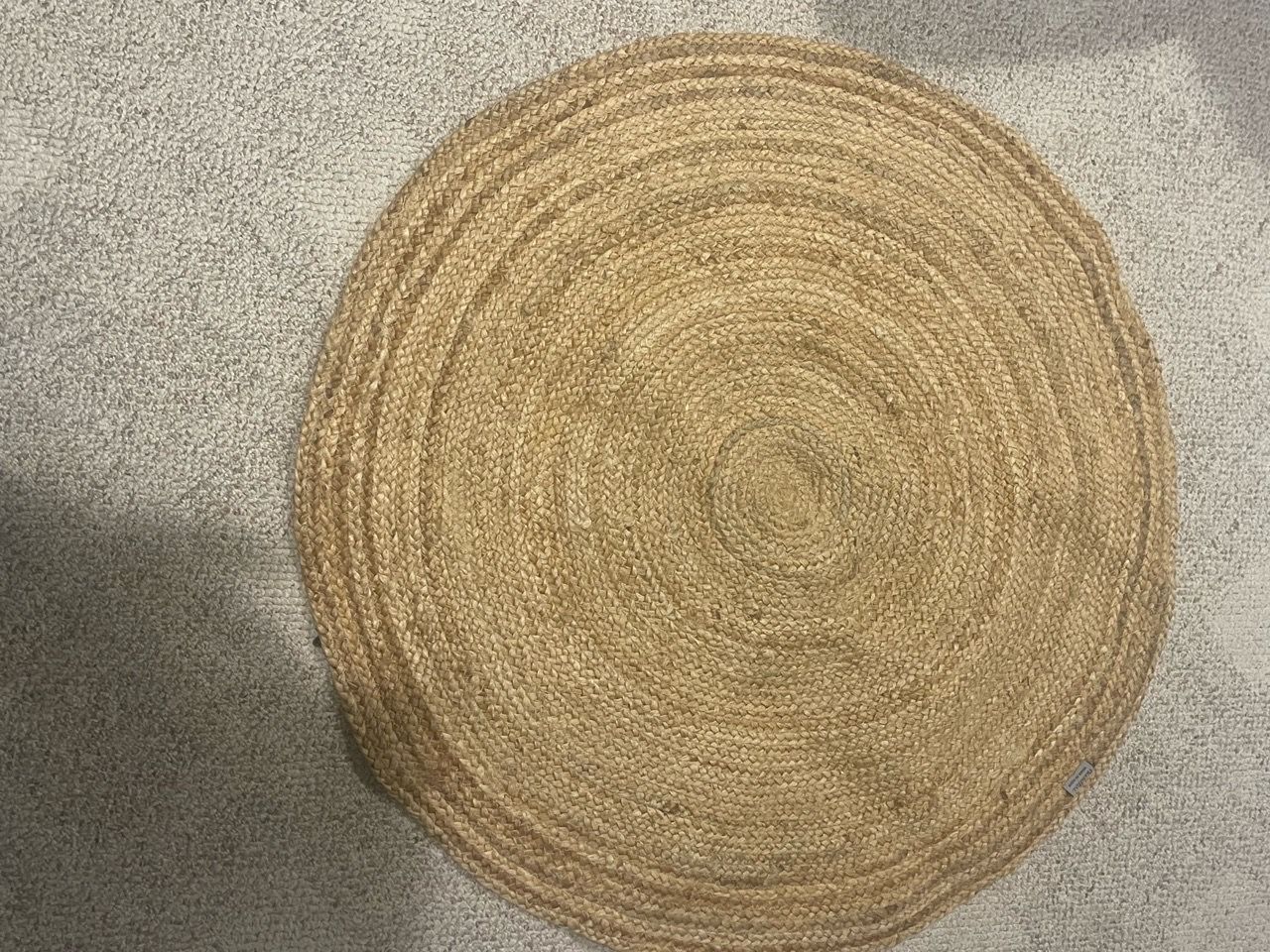 Round Braided Jute Area Rug 3FT - photo 5
