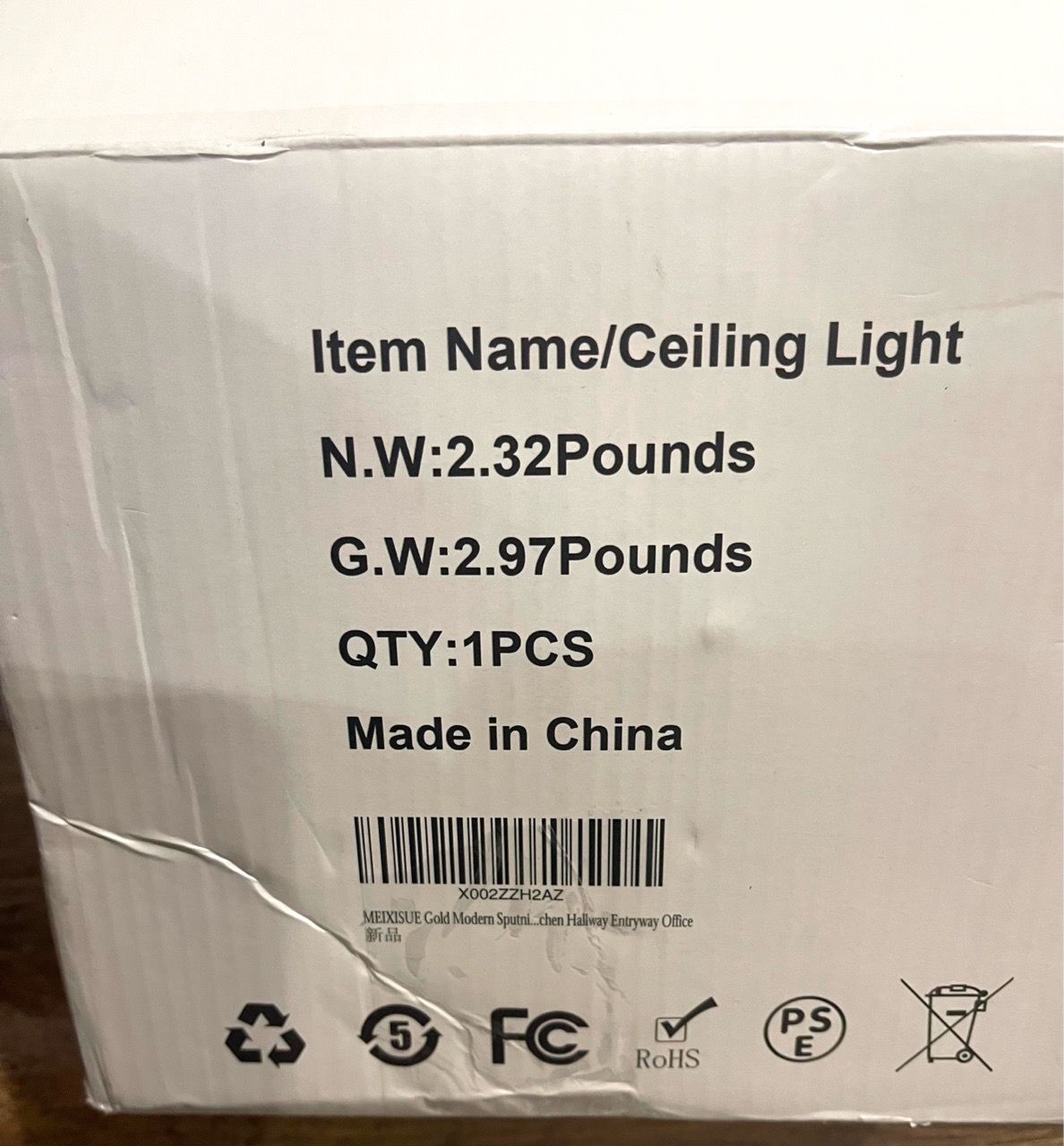 Gold Sputnik Semi-Flush Ceiling Light Fixture - photo 3