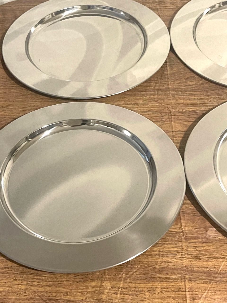 Silver Charger Plates 12 Set - photo 4