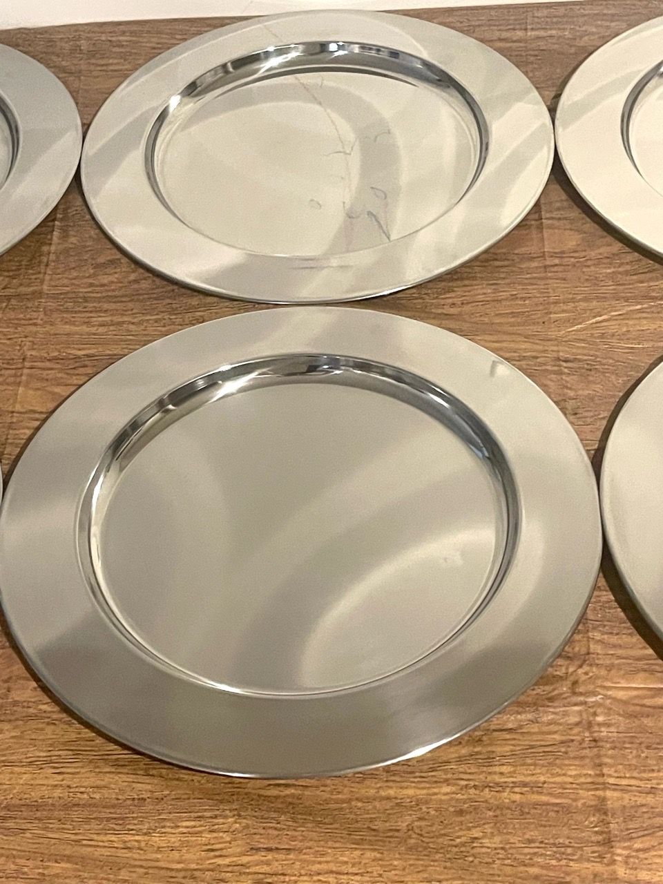 Silver Charger Plates 12 Set - photo 5