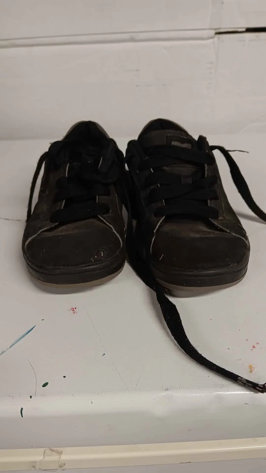 DC Shoes Court Graffik Black Skate Shoes size 3 - photo 2