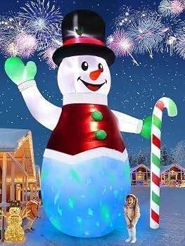 12ft Inflatable outdoor Christmas Snowman - photo 2