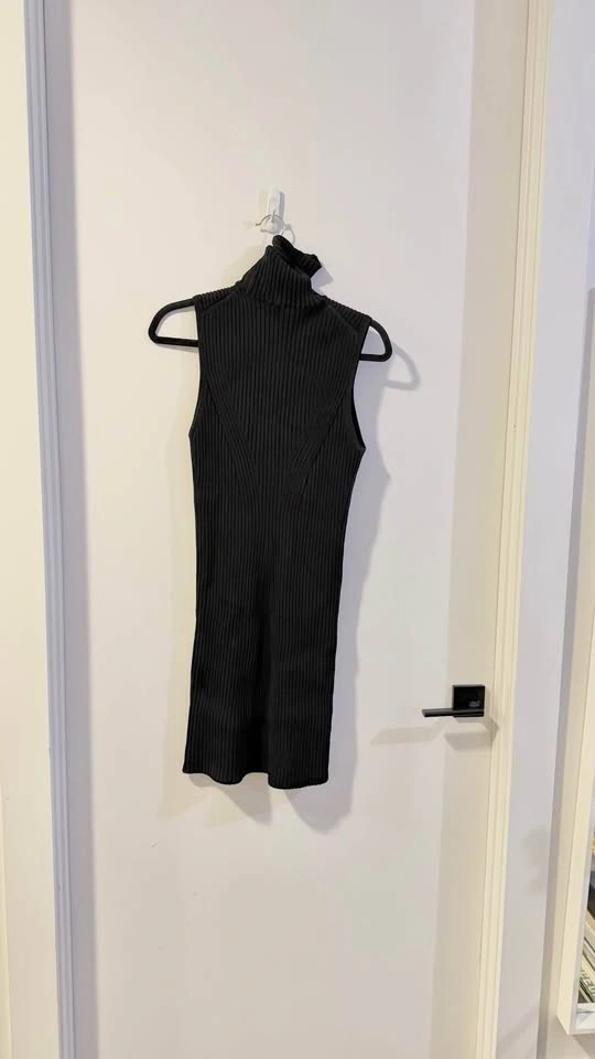 NEW STAUD Knitted Black Minidress - photo 3