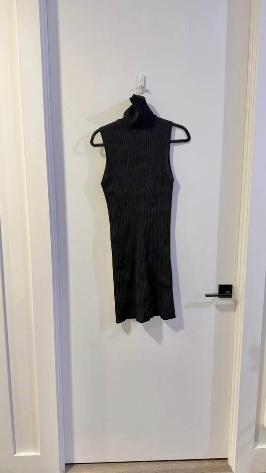 NEW STAUD Knitted Black Minidress - photo 4