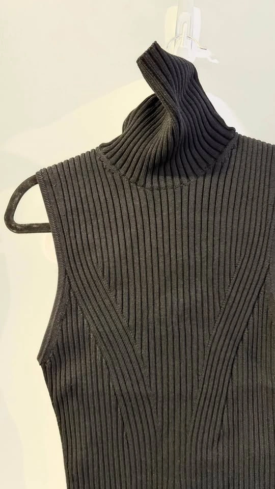 NEW STAUD Knitted Black Minidress - photo 5