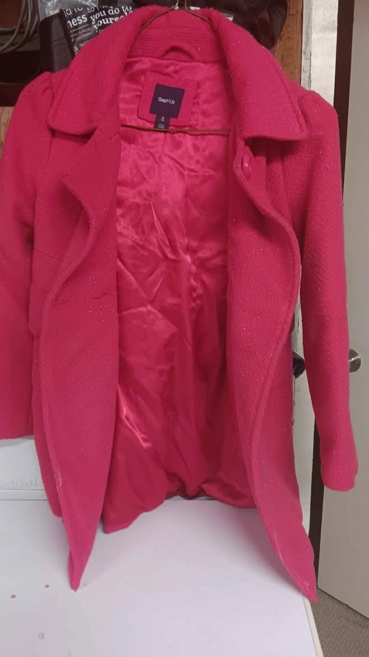 GapKids Pink Sparkle Coat M (8) - photo 3