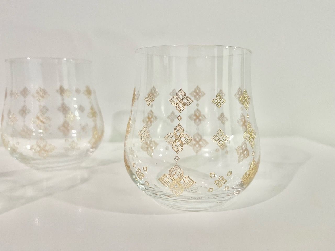 NEW Set of 24k Gold Etched Glasses - photo 3