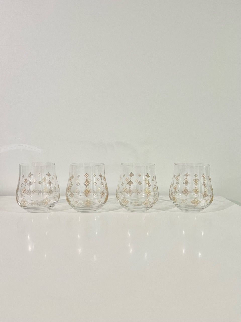 NEW Set of 24k Gold Etched Glasses - photo 4