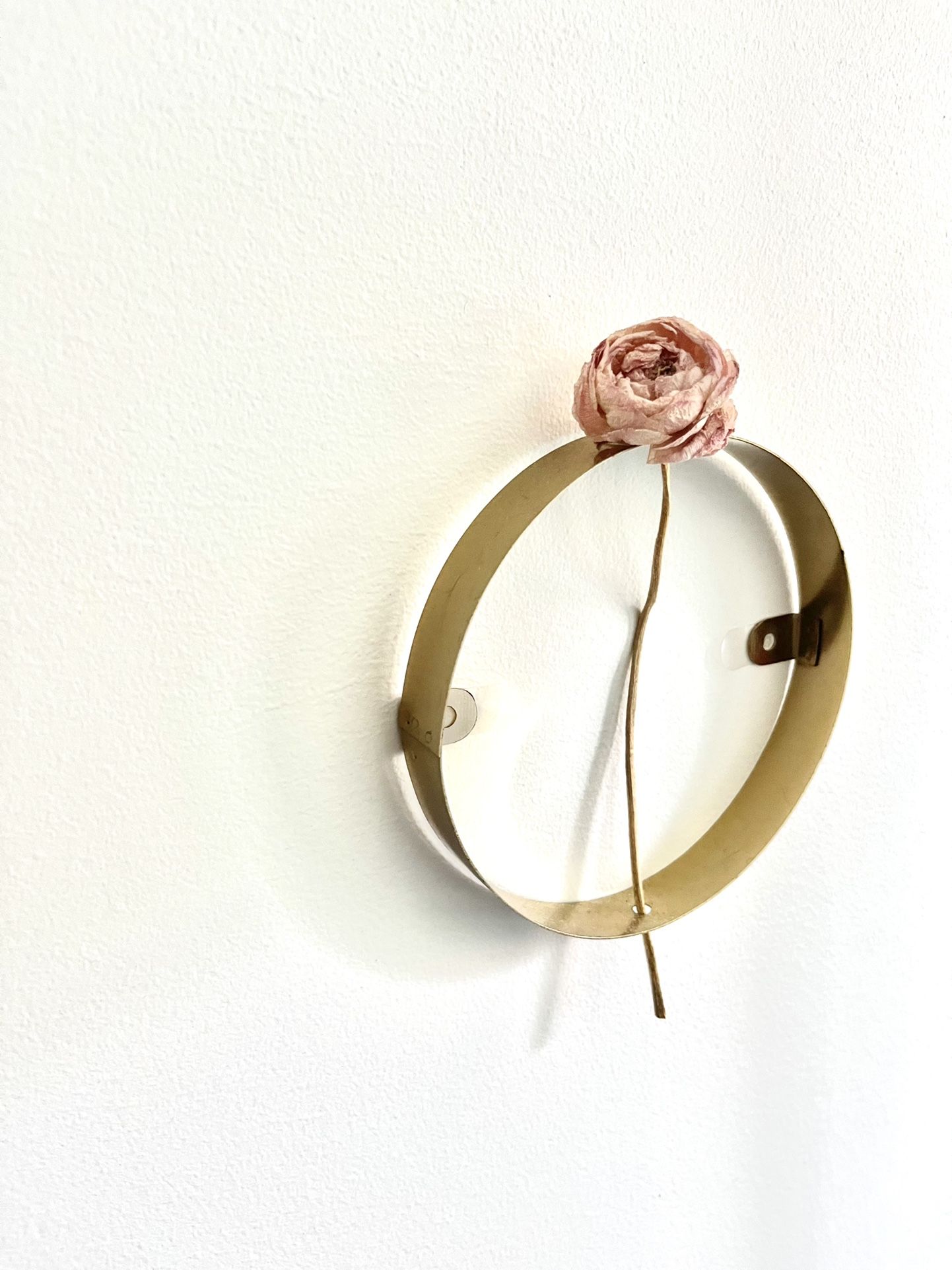 Gold Colored Metal Wall Rings Decor - photo 2